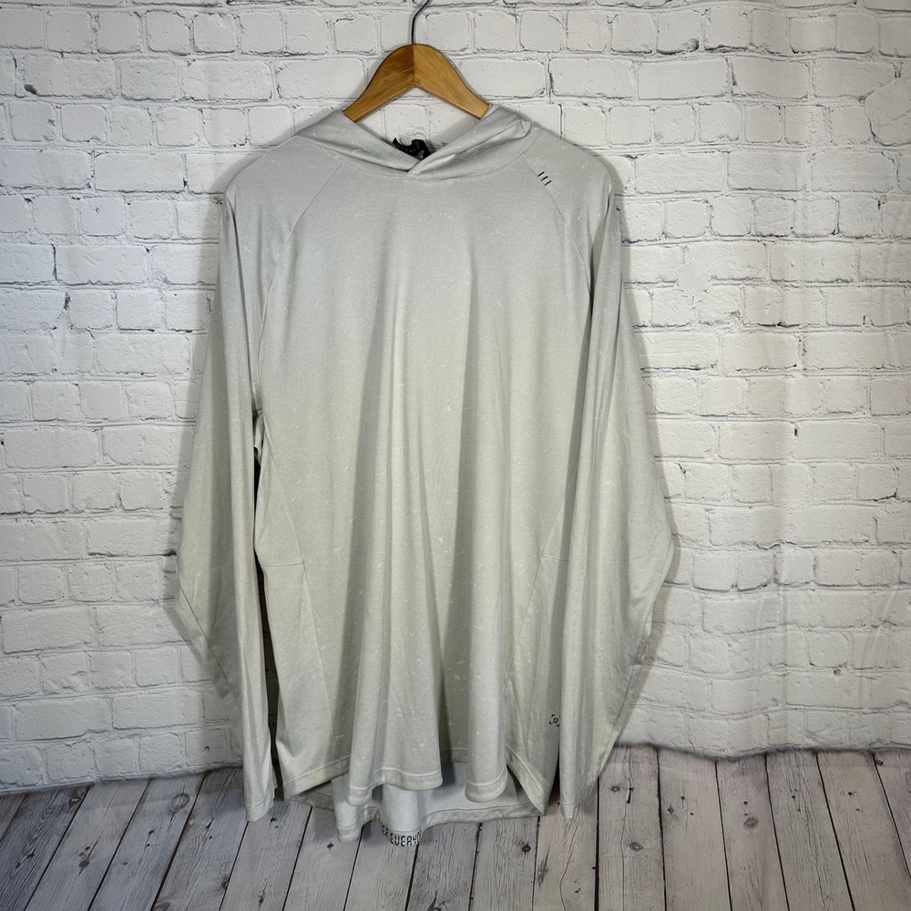 Lululemon Mens Better Everyday Drysense Hoodie Grey Textured Training Top XXL